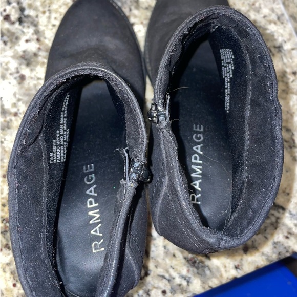 Rampage Black Ankle Booties sz 7.5 - Picture 4 of 6